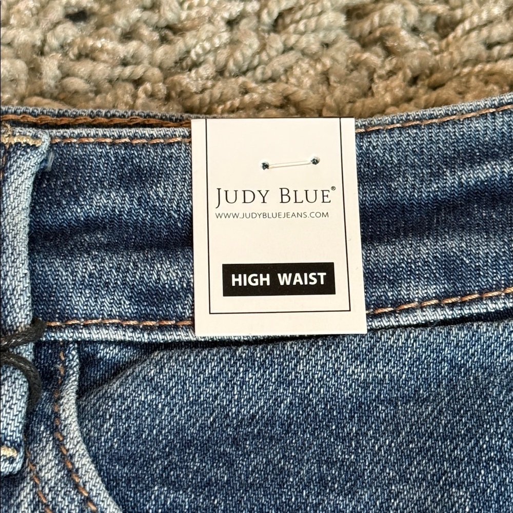 Judy Blue High Waist Midi Denim Skirt (XL) NWT - Picture 5 of 10